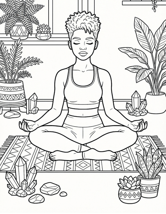 Rest, Reset & Glow: Self-Care Coloring Book Vol. 1