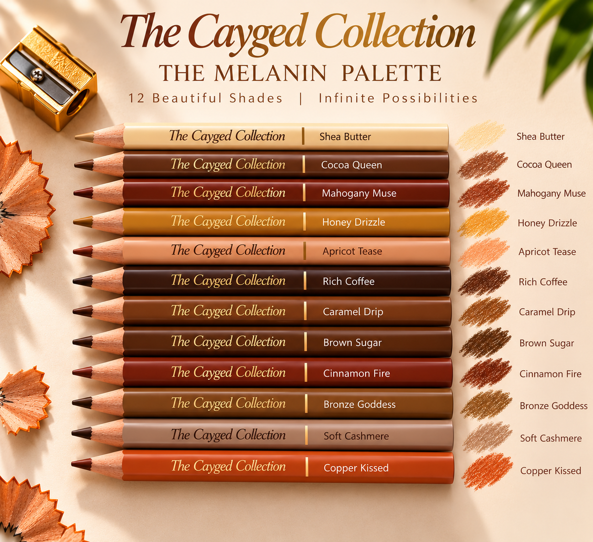 Cayged In Color-Melanin Palette