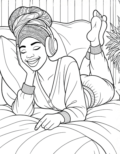 Rest, Reset & Glow:   Self-Care Coloring Book Vol. 1
