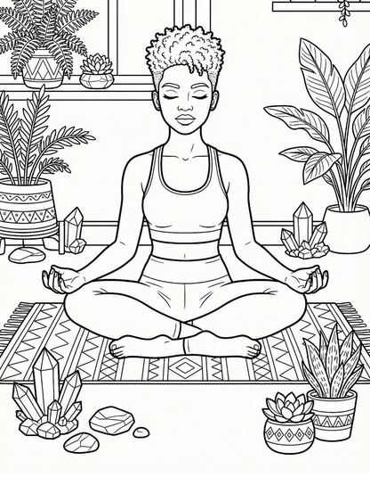 Rest, Reset & Glow:   Self-Care Coloring Book Vol. 1