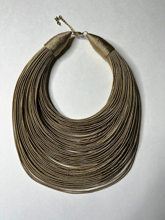 Aziza Tribal Bib (Tan)