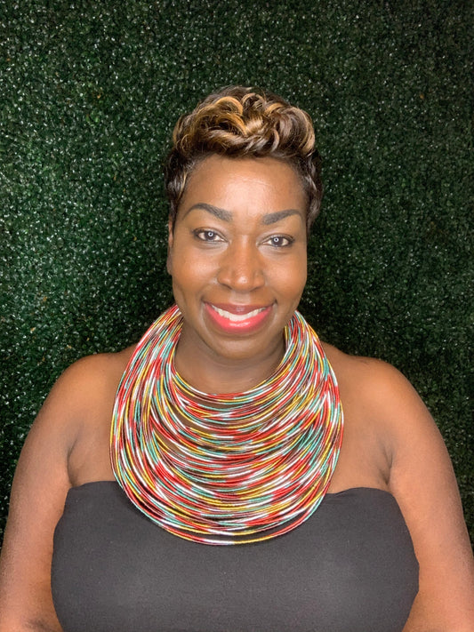 Aziza Tribal Bib (Cinnamon Spice)